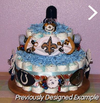 All-Sports-Diaper-Cake (2).JPG - Colts and Saints Diaper Cake
